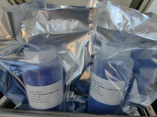 고 순수성 화장품 구리 삼각염제-1 CAS 89030-95-5 Ghk-Cu Anti-Aging CAS 49557-75-7