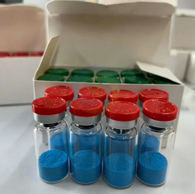 연구용 고순도 Copper Tripeptide 1 구리 펩타이드 분말, 구리 트리펩타이드-1 원료, 안정적인 펩타이드 구조, 99% 이상 청색 분말 실험실 등급