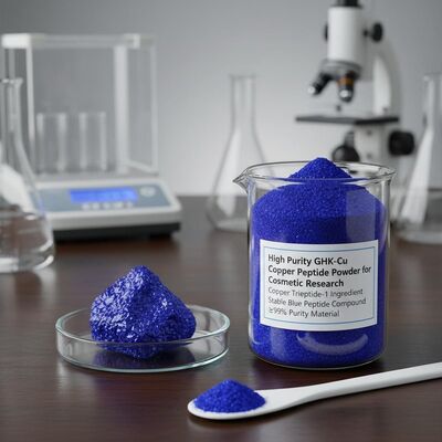 High Purity GHK-Cu Copper Peptide Powder with Stable Structure for Collagen Production | Copper Tripeptide-1 Ingredient
