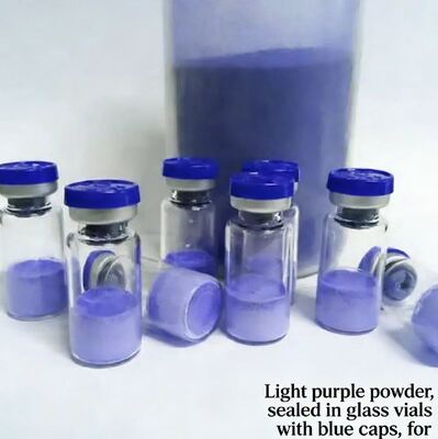 프리미엄 냉소화 된 GHK-Cu 구리 펩타이드 병 100mg 항 노화 화장품 연구