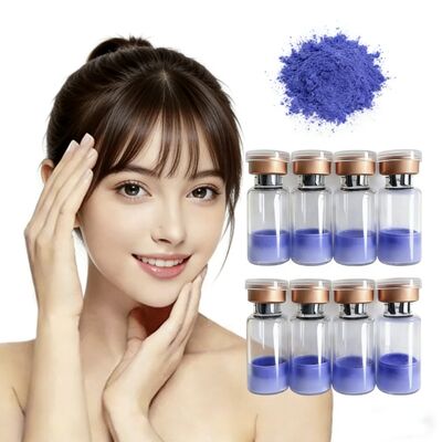 프리미엄 냉소화 된 GHK-Cu 구리 펩타이드 병 100mg 항 노화 화장품 연구