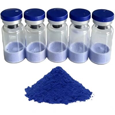 안정적인 냉소화 된 GHK- Cu 구리 펩타이드 50mg 100mg 항아리 ≥99% 순도 피부 관리 실험실 연구용