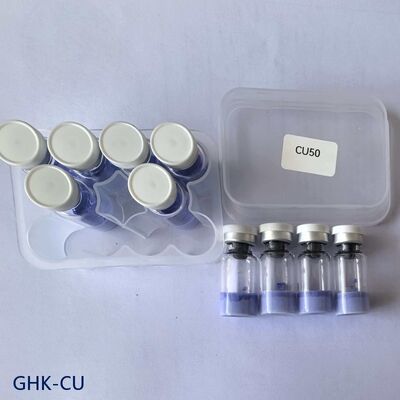 스킨케어 연구용 고순도 GHK-Cu 펩타이드 분말 | 구리 트리펩타이드-1 원료 | 안정적인 블루 펩타이드 화합물 | 99% 이상 순도