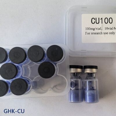 화장품 연구용 고순도 GHK-Cu 구리 펩타이드 구리 트리펩타이드-1 분말 안정성 블루 펩타이드 물질 ≥99% 순도