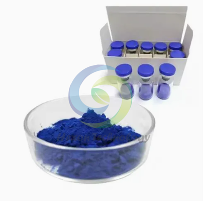 화장품 개발을 위한 연구 등급 GHK-Cu 동결 건조 펩타이드 바이알 50mg 100mg