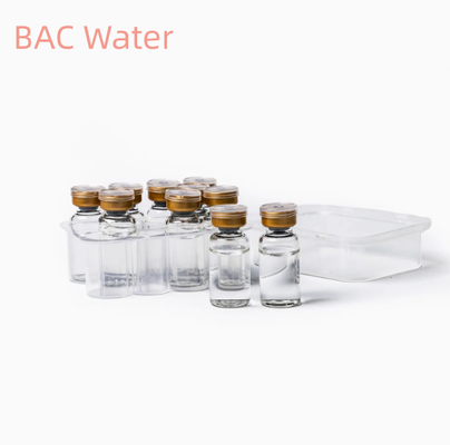 USP 등급 Bac 물 3ml 10ml 페프티드 및 실험실 용용 비생성 희석 용액