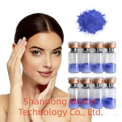 고 순수 Copper Tripeptide 1 펩타이드 분말 CAS 49557-75-7 피부 관리 및 노화 방지 용품용 구리 펩타이드 원료