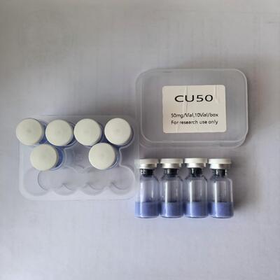 고 순수 Copper Tripeptide 1 구리 펩타이드 가루 화장품 용 구리 트리 펩타이드-1 원료 파란색 펩타이드 성분 안정적인 품질